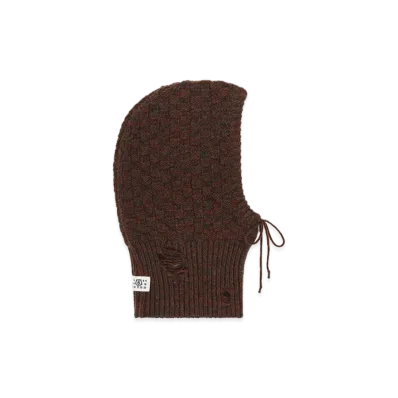 MM6 Maison Margiela Wool Blend Hood "Brown"