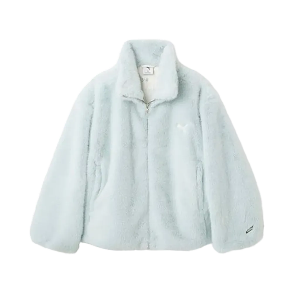 PUMA x SNIDEL Eco-Fur Blouson "Light Blue"