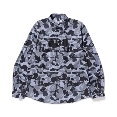 A BATHING APE / Comme des Garcons OSAKA SHIRT #1 "Camo"