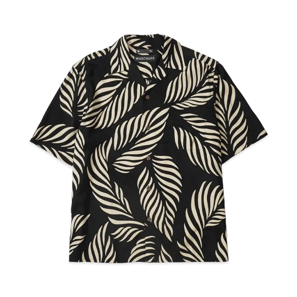 WACKO MARIA x Minedenim Hawaiian Shirt "Black/Beige"