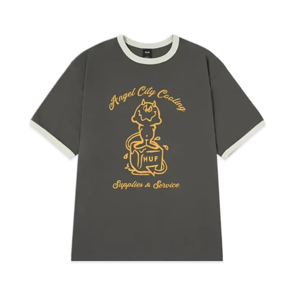HUF Summer 25 Supplies & Service Ringer Tee "Black"