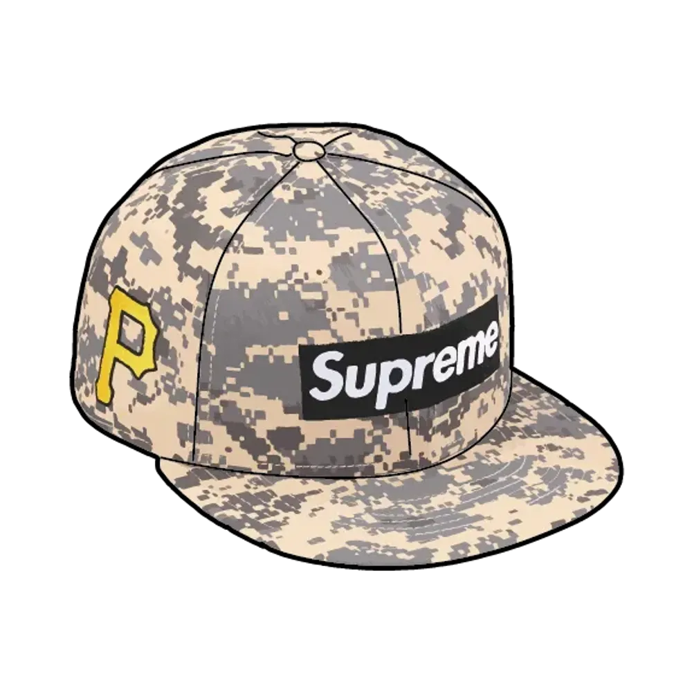 Supreme x MLB x New Era Teams Box Logo Pittsburgh Pirates "Digi Camo"