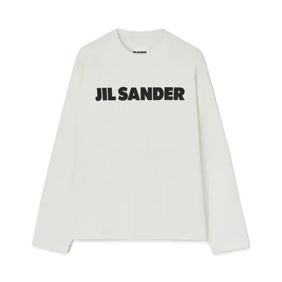 Jil Sander Men's Logo T-Shirt "Porcelain"
