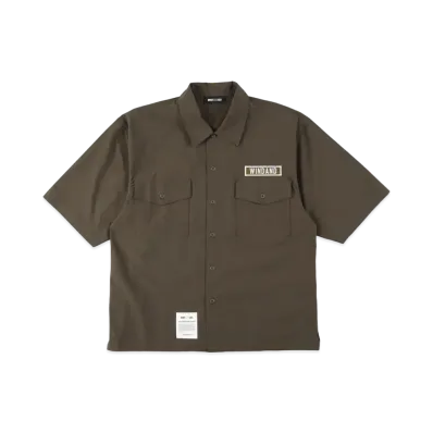 WIND AND SEA MIL NYLON S/S SHIRT "Olive"