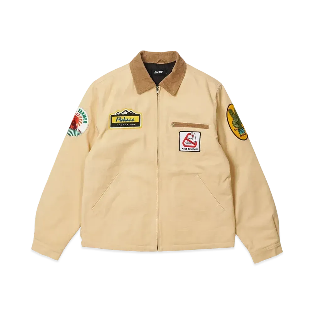 PALACE BADGE WORK JACKET "Sand"