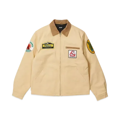 PALACE BADGE WORK JACKET "Sand"