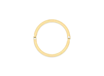 Saint Laurent Tube Necklace in Metal "Gold"