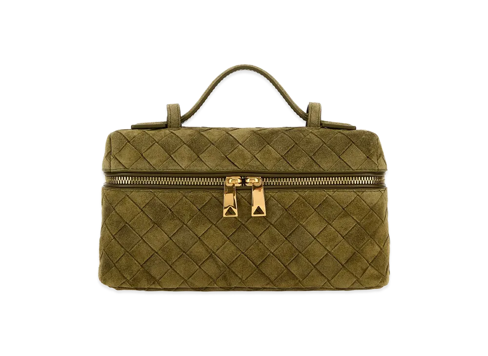 Bottega Veneta Women's Suede Bang Bang Handbag "Sage Green"