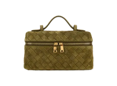 Bottega Veneta Women's Suede Bang Bang Handbag "Sage Green"
