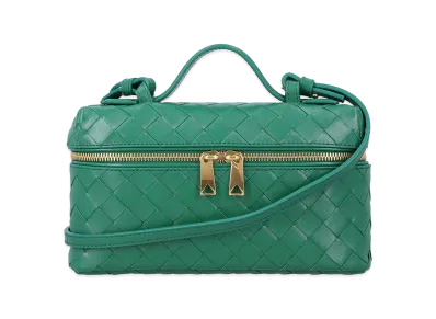 Bottega Veneta Women's Leather Mini Bang Bang Handbag "Green"
