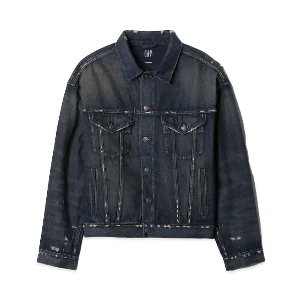 GAP x Madhappy Damage Denim Tracker Jacket "Sandwash"