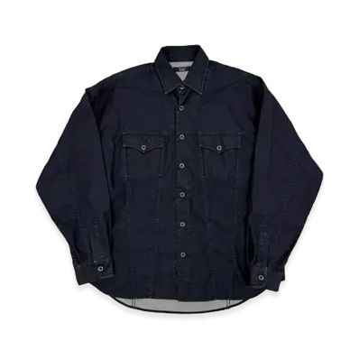COMME des GARCONS HOMME Light Ounce Denim 3 Layer Laminate Shirt "Navy"