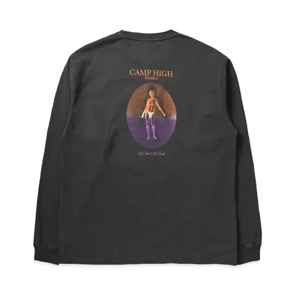 UNION CAMP HIGH SOLID LONG SLEEVE T-SHIRT "Black"