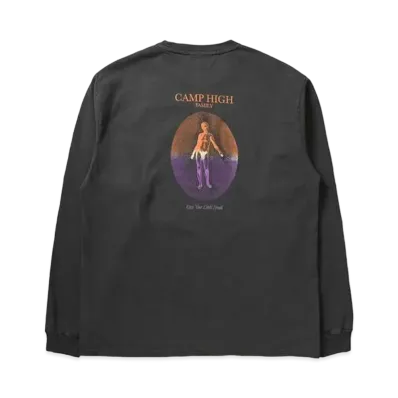UNION CAMP HIGH SOLID LONG SLEEVE T-SHIRT "Black"