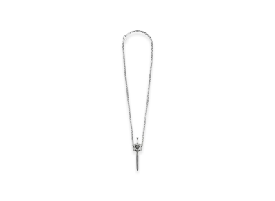 BALENCIAGA Goth Sword Necklace "Silver"
