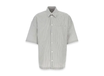 Bottega Veneta Embroidered Poplin Shirt "Grey"