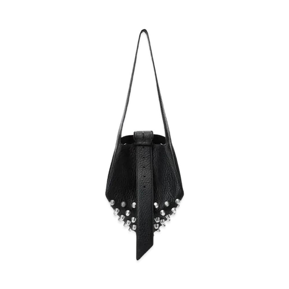 Alexander Wang Rex Lambskin Leather Medium Hobo Bag "Black"
