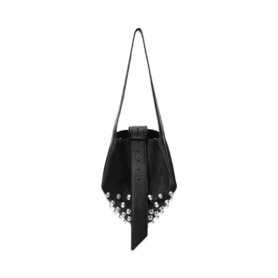 Alexander Wang Rex Lambskin Leather Medium Hobo Bag "Black"