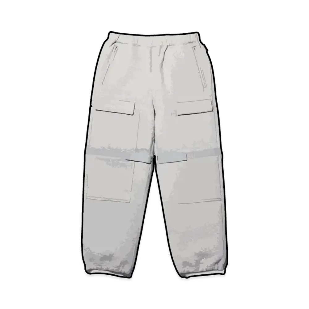 Supreme x Marithe + Francois Girbaud Shuttle Tape Cargo Sweatpant "Heather Grey"