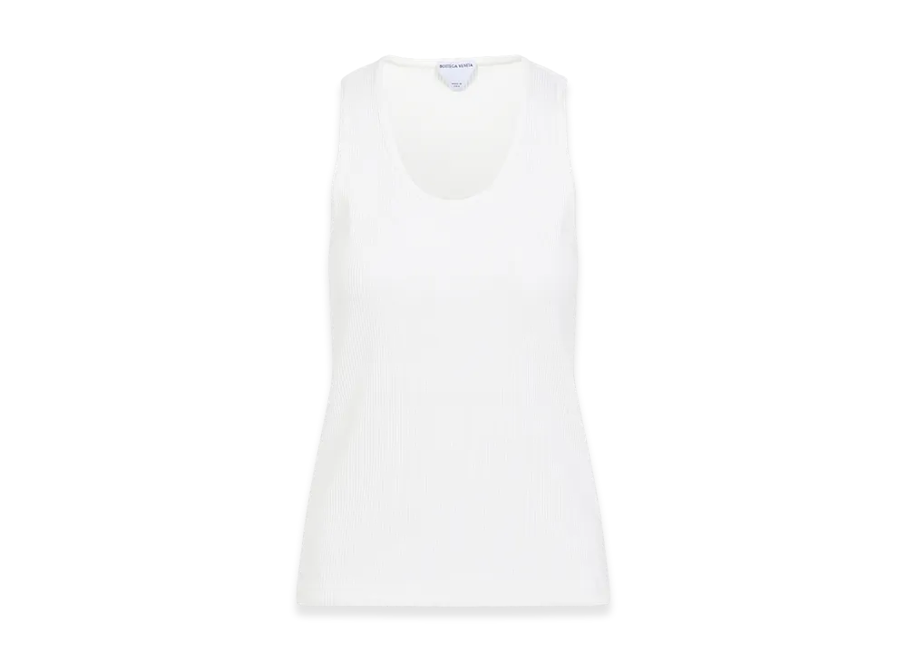 Bottega Veneta Women's Cotton Tank Top "White"