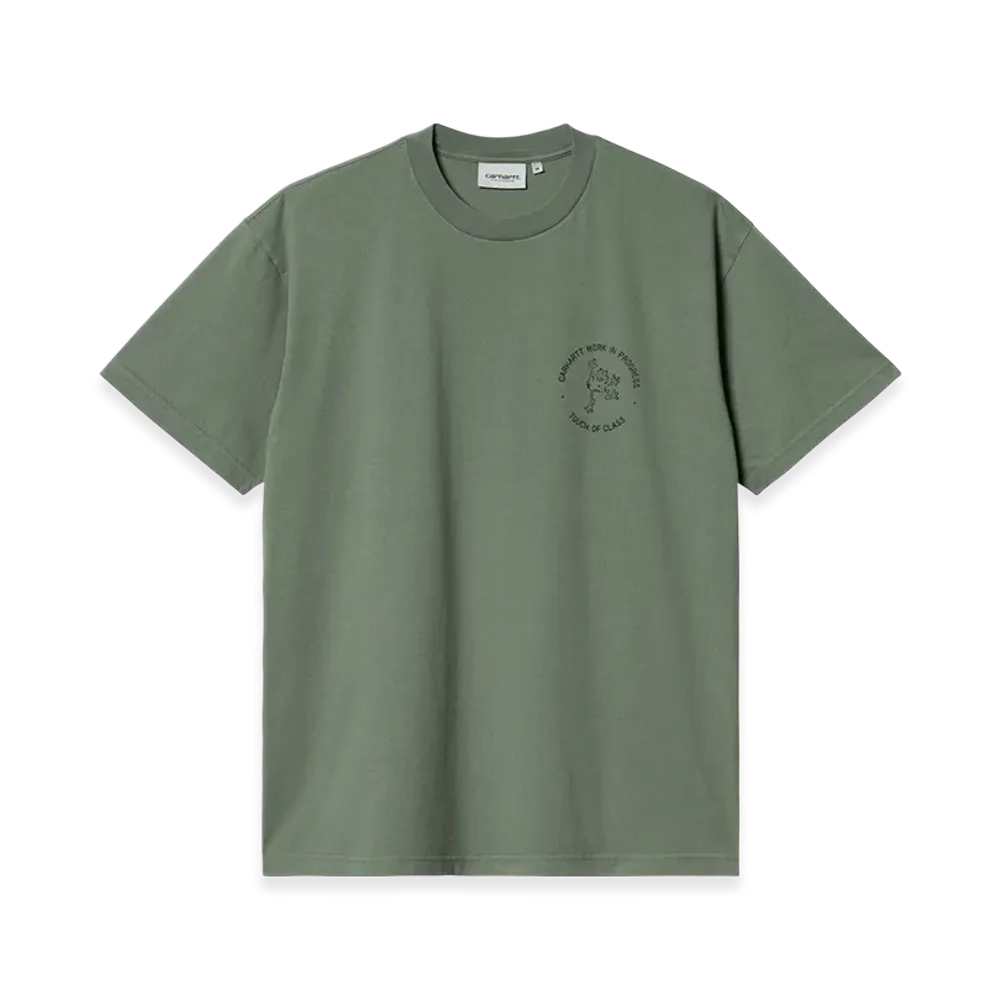 Carhartt WIP S/S Stamp T-Shirt "Duck Green/Black(Stone Washed)"