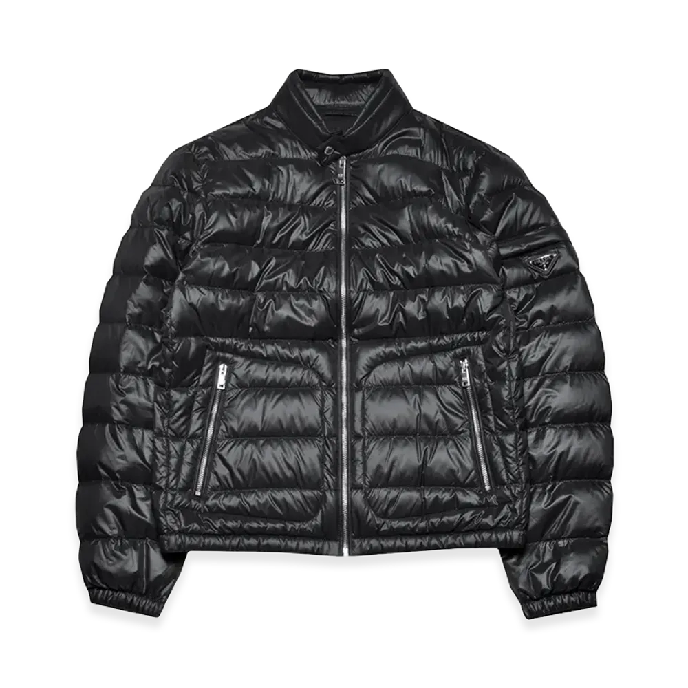 PRADA Triangle logo Down Jacket "Black"