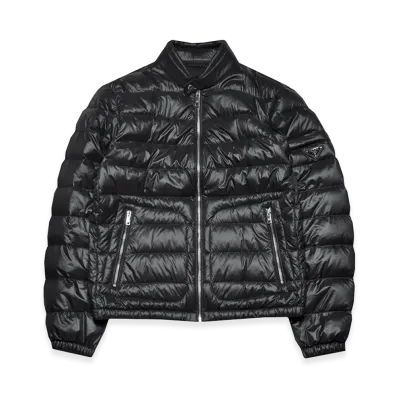 PRADA Triangle logo Down Jacket "Black"