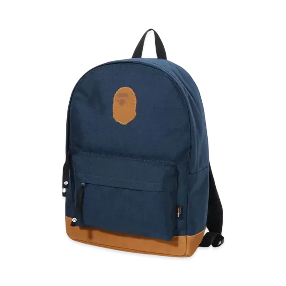 A BATHING APE Ape Head Patch Cordura Daypack "Navy"