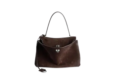 BALENCIAGA Rodeo Handbag Large "Light Espresso"