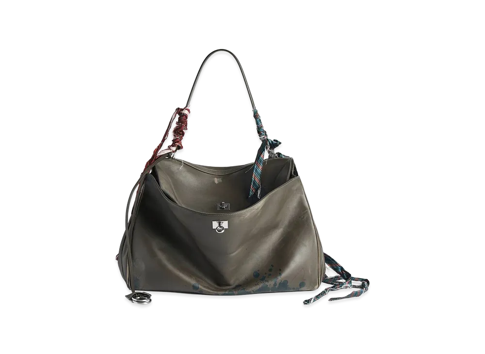 BALENCIAGA Rodeo Handbag Large "Khaki"