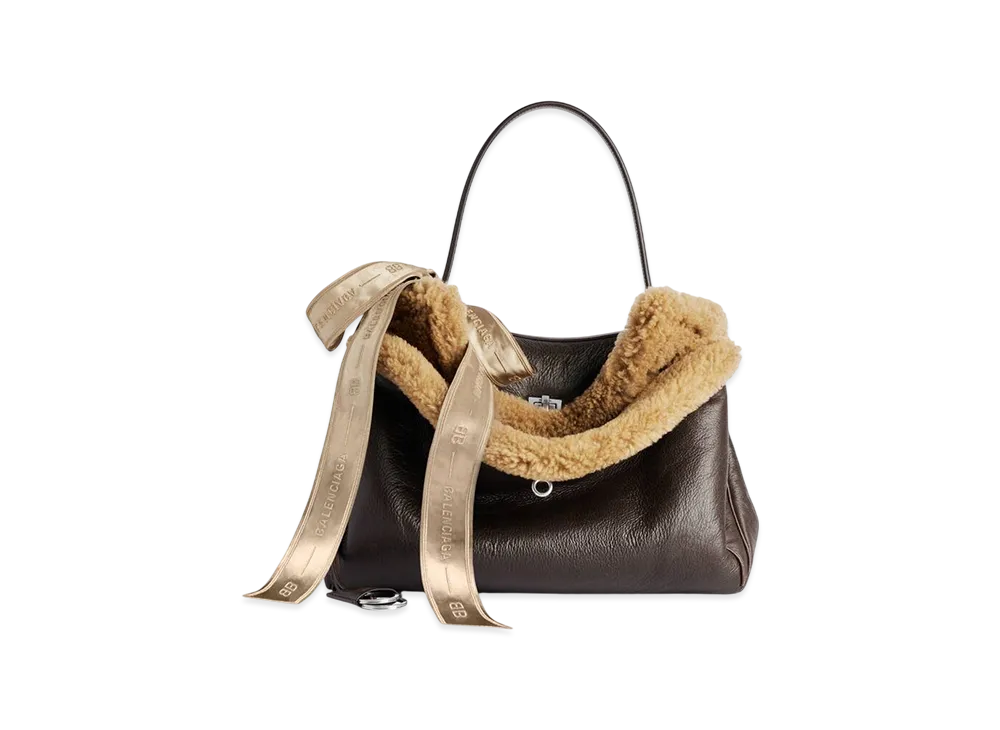 BALENCIAGA Rodeo Handbag Medium "Brown/Beige"