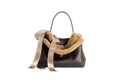 BALENCIAGA Rodeo Handbag Medium "Brown/Beige"