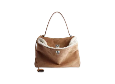 BALENCIAGA Rodeo Handbag Medium "Noche/White"