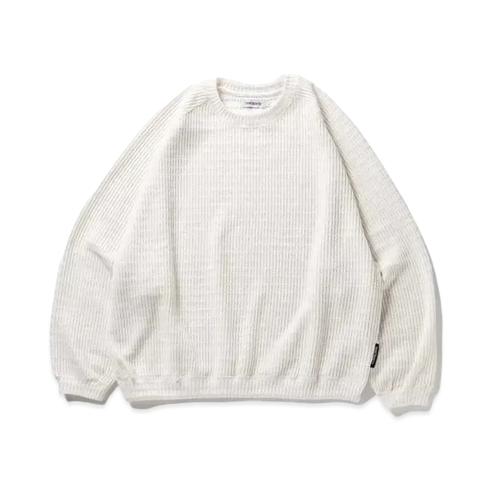 TIGHTBOOTH Mystery Gauge Crew Knit "White"