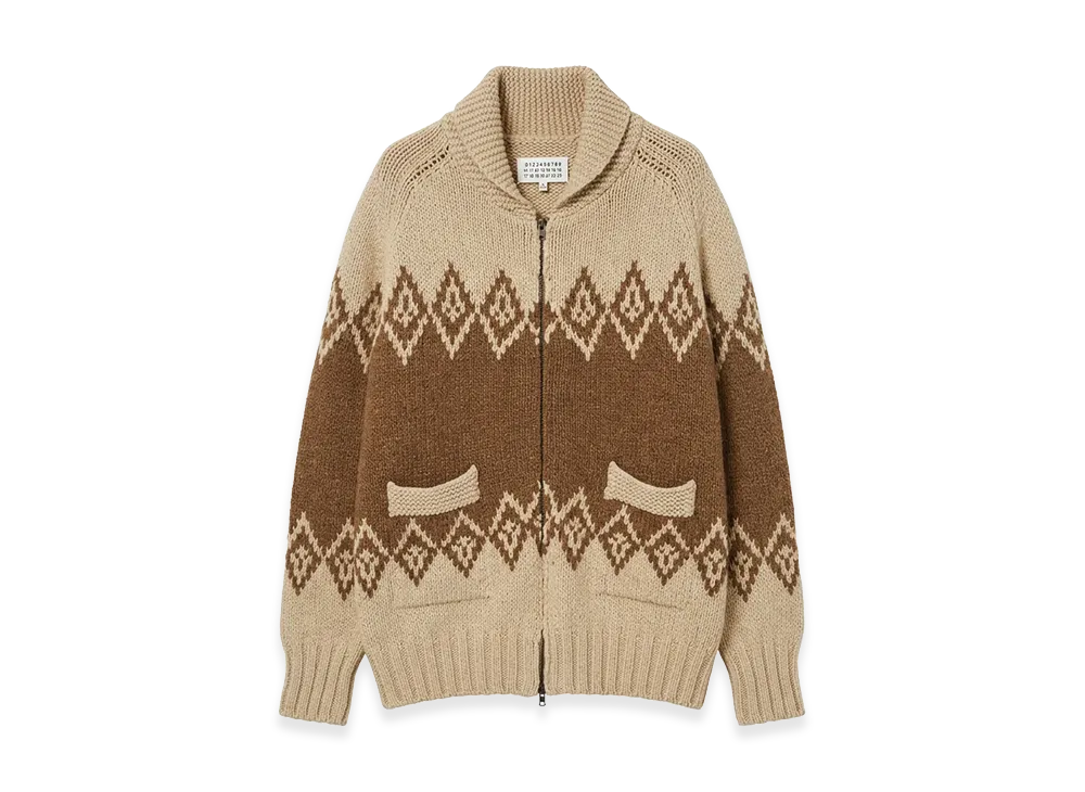Maison Margiela Fair Isle Sweatey "Beige/Brown"