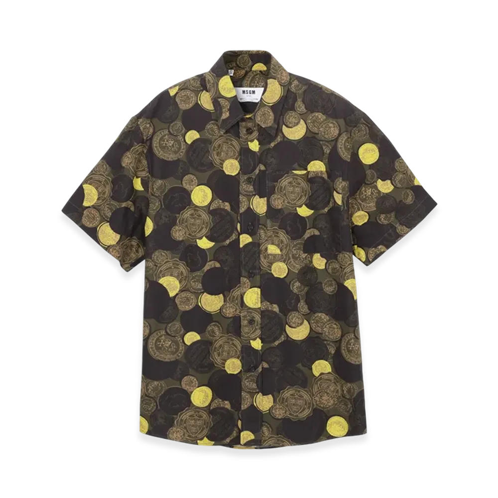 MSGM SS Shirt "Green/Yellow"