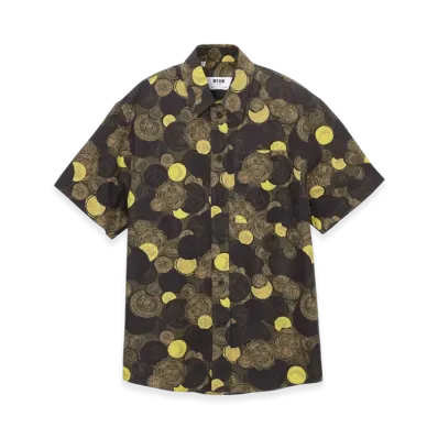MSGM SS Shirt "Green/Yellow"