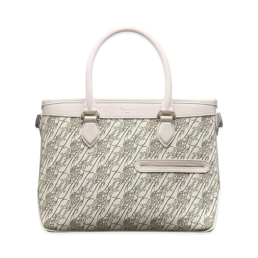 Berluti Toujours XS Toile Marbeuf Tote Bag "White"