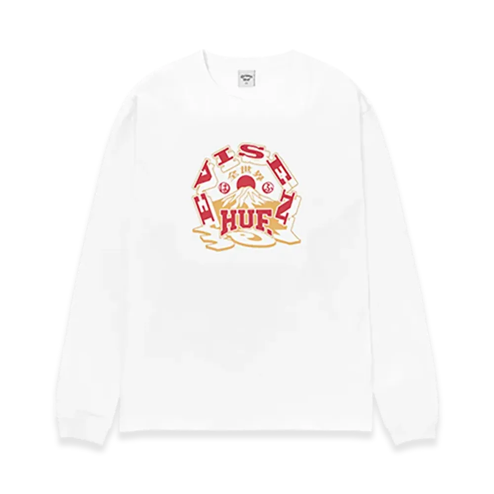 HUF x Evisen Skateboards HUFUJI LS Tee "White"