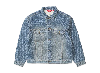 Supreme Fuck Stitch Denim Trucker Jacket "Blue"