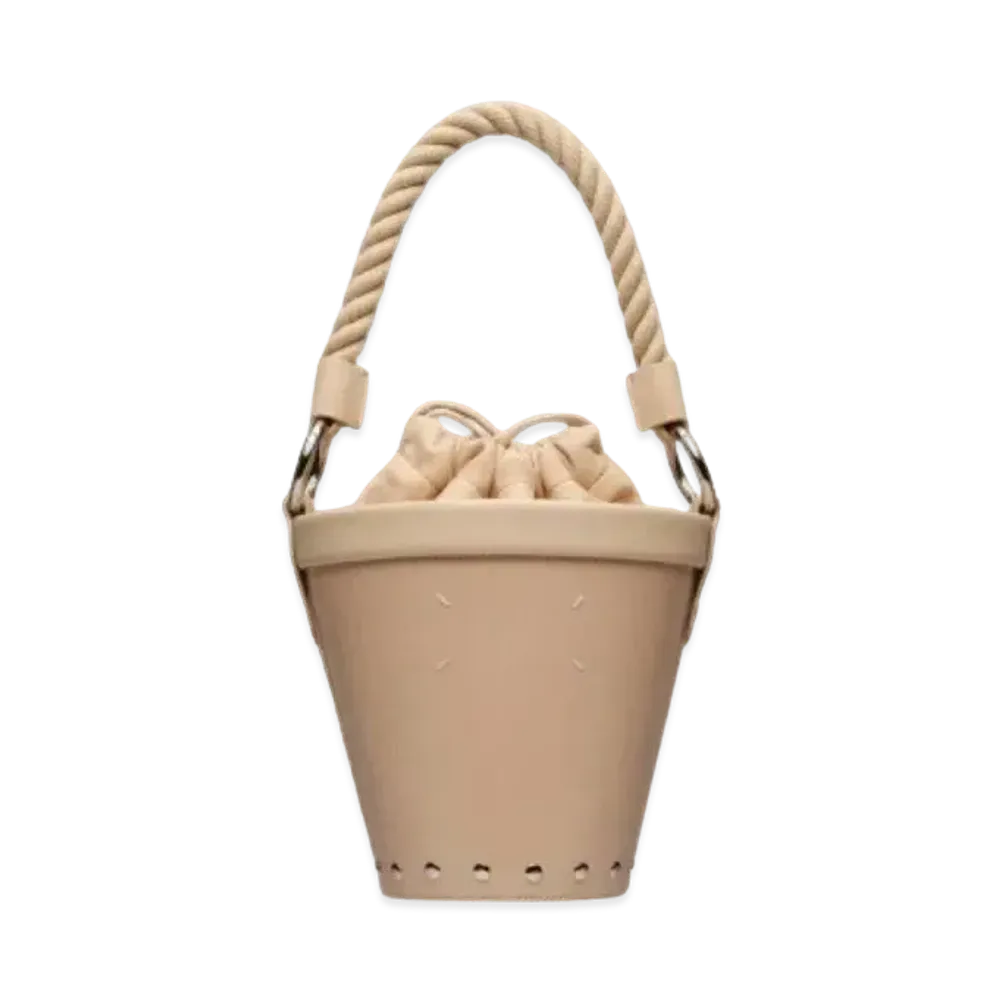 Maison Margiela Fire Small Bucket Bag "Almond"