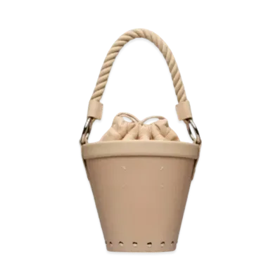 Maison Margiela Fire Small Bucket Bag "Almond"