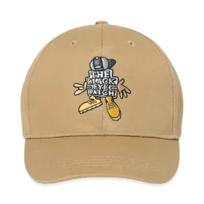 Black Eye Patch OG Boy Flexcap "Beige"