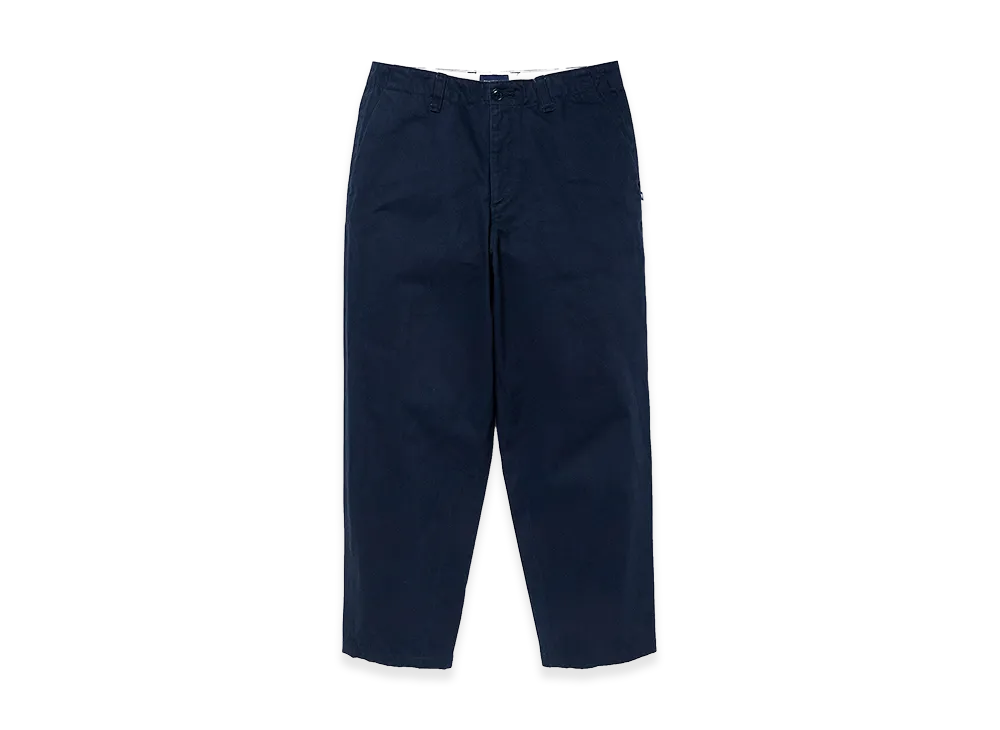 DESCENDANT DC-6 Organic Cotton Twill Trousers "Navy"