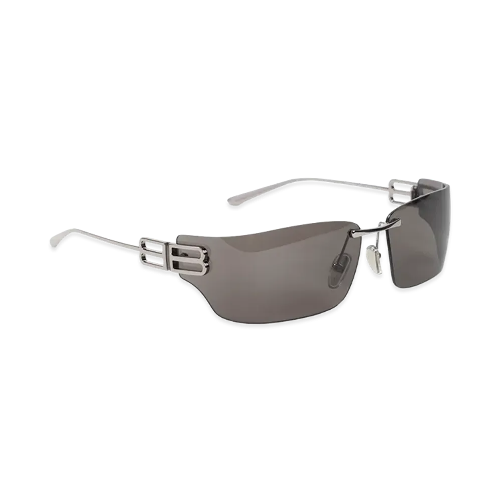 BALENCIAGA Gossip Square Sunglasses "Silver"