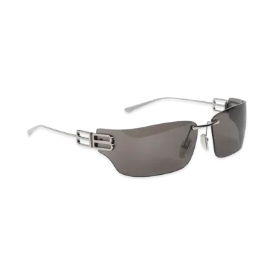BALENCIAGA Gossip Square Sunglasses "Silver"
