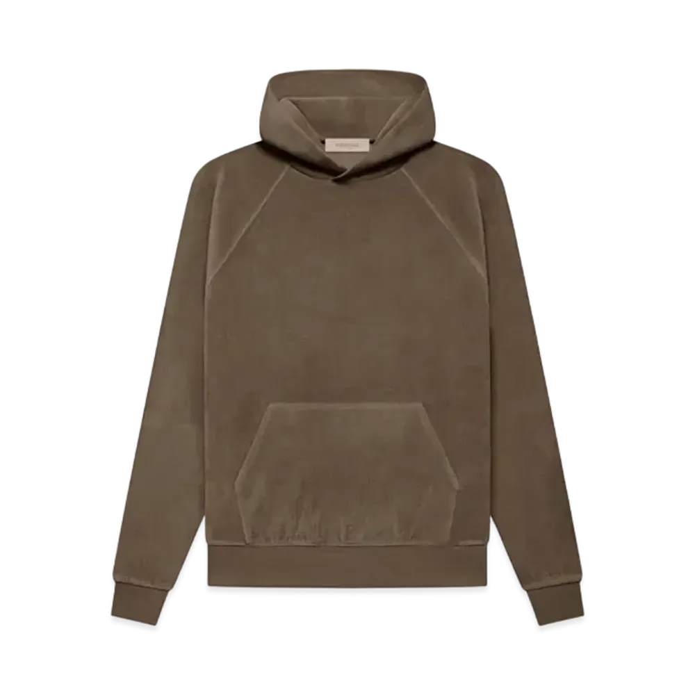 FEAR OF GOD ESSENTIALS Velour Hoodie "Wood"
