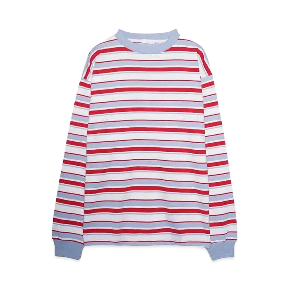F-LAGSTUF-F BORDER L/S TEE "WHITE"