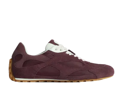 Bottega Veneta Women's Orbit Flash Sneakers "Deep Mahogany/Glacier"