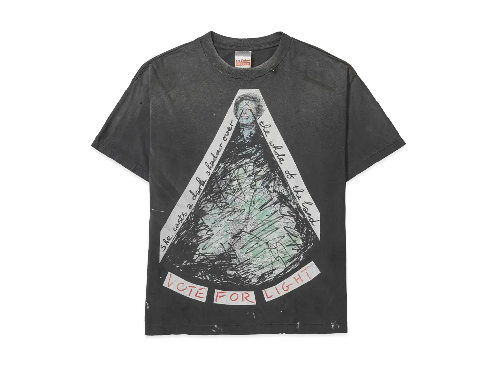 SAINT Mxxxxxx x Jamie Reid R SS T-Shirt Vote F Light "Black"